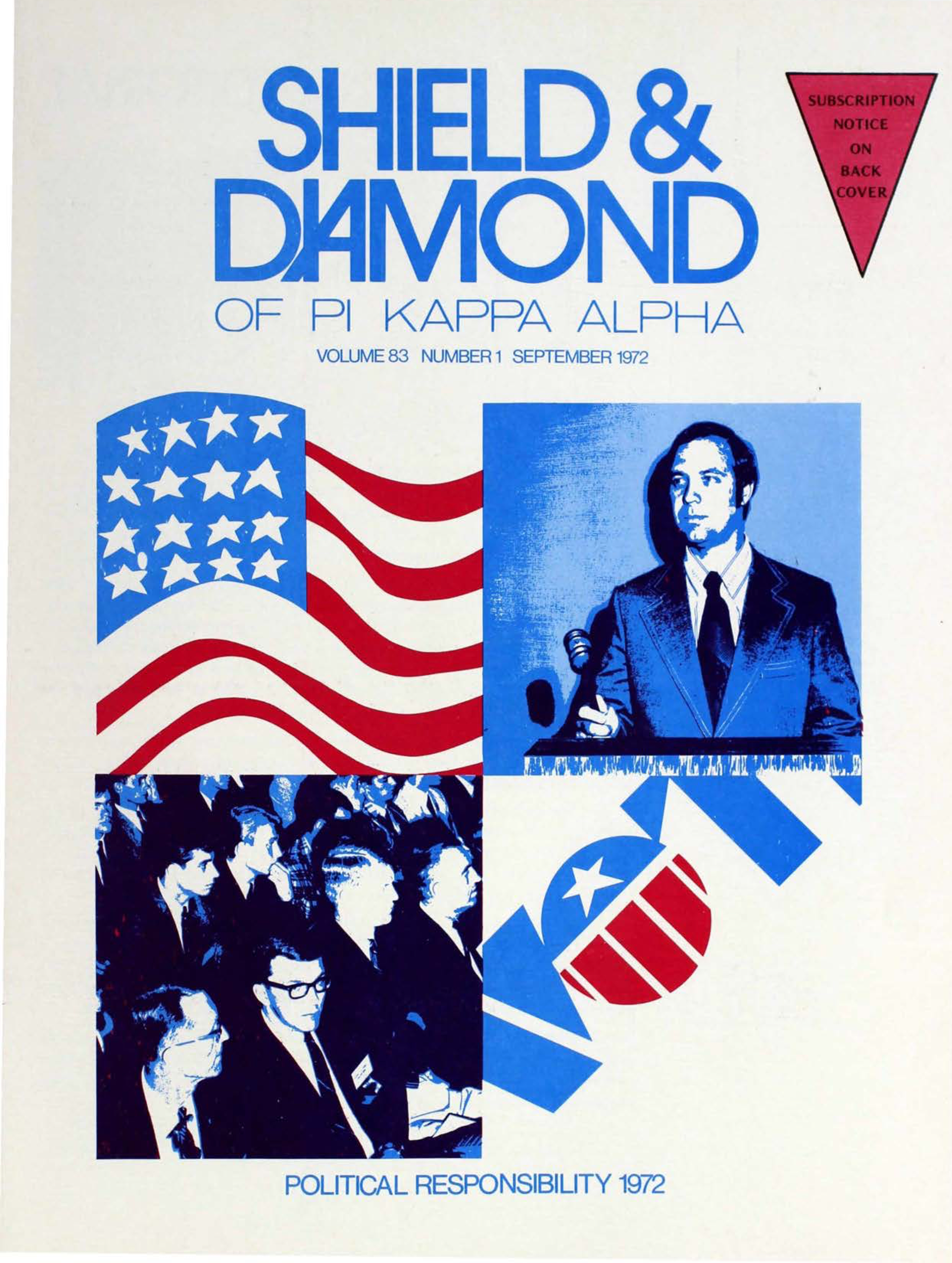Shield and Diamond, Vol. 83, No. 1, September 1972